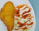Foto langkah ke 8 dari resep Chiken Katsu Paket Komplit ala Hokben.