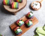 Foto langkah ke 6 dari resep Getuk lindri rainbow tanpa cetakan.