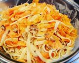 A picture of step 9 of Spring Carrot & Fettuccine Noodles.