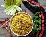 A picture of step 4 of Pudina Rice.