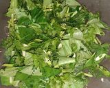 Foto langkah ke 3 dari resep Tumis Kangkung, Sayur Paku (Pakis), Daun Pepaya Khas Minahasa.