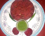 A picture of step 4 of चुकंदर का पराठा.