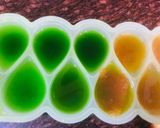 A picture of step 7 of Baraf ka Gola or Chuski with Candies.