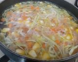 A picture of step 3 of Easy Peasy Milano Minestrone Soup --- A healthy version of Italian Minestrone Soup.