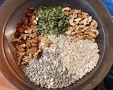 Hình bước làm 1 của món Granola giảm kg, giữ dáng, đẹp da 😑😑
