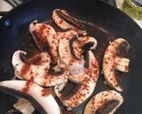 A picture of step 1 of Speedy Breakfast Mushrooms on Seeded Toast.