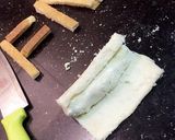 A picture of step 3 of Khoya Rolls.