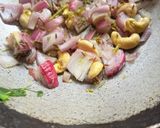 A picture of step 2 of Methi Malai Matar.