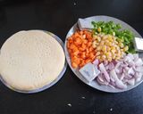 A picture of step 6 of Instant party pizza.