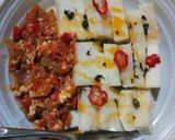 A picture of step 6 of Yam and egg sauce.
