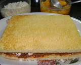 Foto del paso 6 de la receta: Chaja (torta con dulce de leche, crema y duraznos)