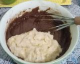 Foto langkah ke 3 dari resep Bolu Pisang Coklat No Mixer.
