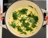 A picture of step 2 of Mushroom & Spinach Omelet.