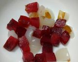 Hình bước làm 6 của món Panna Cotta Vải thiều và Mận