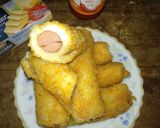 Foto langkah ke 4 dari resep Roti sosis goreng.