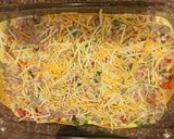 A picture of step 6 of Southwest breakfast lasagna.