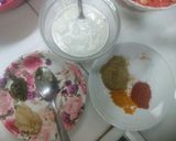A picture of step 1 of Bhindi do pyaza.