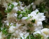 A picture of step 5 of Ragda pattice.