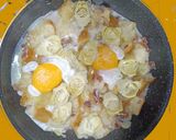 Foto del paso 2 de la receta: Corazones de alcachofas con jamón y huevo