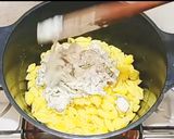 A picture of step 4 of Creamy cheese pasta.
