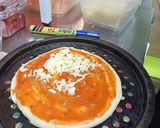 Gambar langkah 2 resipi Bulgogi Beef Nachos Pizza.