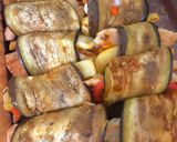 Foto del paso 4 de la receta: Canelones de berenjena, rellenos de pollo y zucchini