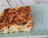 Foto del paso 4 de la receta: Pastel gratinado de calabacín, puerro y bacon