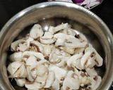 A picture of step 1 of Green Peas Mushroom Masala.