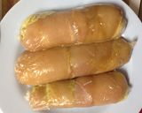 รูปขั้นตอนการทำที่ 4 ของ สุกี้โรลไก่