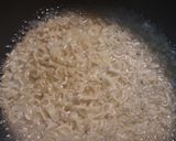 A picture of step 1 of Egg and Noodles.