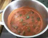 A picture of step 3 of Sig's Tomato and Broccoli Soup.