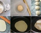 A picture of step 2 of Shawarma bread and shawarma.