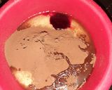 A picture of step 9 of Red velvet chocolate marble cake.