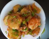 A picture of step 4 of Raw Banana Subzi.