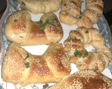 A picture of step 9 of Bow pies, caterpillar bread, and others.