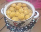 Foto langkah ke 6 dari resep Klepon ubi jalar kuah santan.