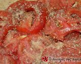 A picture of step 8 of Amazing tomato pie with cheese dough.