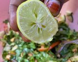 A picture of step 7 of Cous-cous salad😋😍.