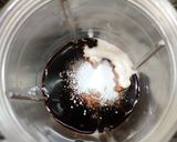 A picture of step 1 of Chocolate Lassi.