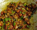A picture of step 4 of Capsicum Poha.