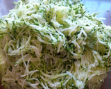Foto del paso 1 de la receta: Tortas de calabacín y zanahorias