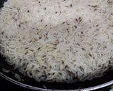 A picture of step 4 of Jeera rice.