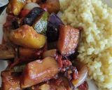 Foto del paso 5 de la receta: Caponata vegana con arroz (🌱)