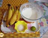 A picture of step 1 of Banana cream mousse.