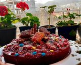 عکس مرحله 3 از دستور کیک آلبالویی دو رنگ (با سس آلبالو)