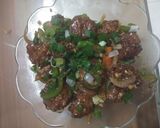 A picture of step 7 of Veg Manchurian.