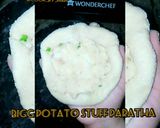A picture of step 2 of Big potato stuff Parantha aloo ka paratha.