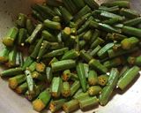 A picture of step 4 of Bhindi in Mustard Paste.