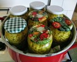 Zöldbab ecetes sós lében tartósítva recept fázis 2 fotója