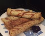 A picture of step 4 of Rice Flour Pancakes with Dulce de Leche.